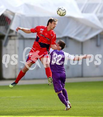 Fussball Regionalliga. SK Austria Klagenfurt gegen SAK.  Triplat Grega (Austria Klagenfurt), Lausegger Patrick (SAK). Klagenfurt, 12.5.2013.
Foto: Kuess
---
pressefotos, pressefotografie, kuess, qs, qspictures, sport, bild, bilder, bilddatenbank