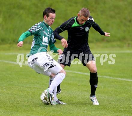 Fussball Regionalliga. Feldkirchen gegen Pasching. Kevin Vaschauner, (Feldkirchen), Martin Grasegger (Pasching). Feldkirchen, 24.5.2013.
Foto: Kuess
---
pressefotos, pressefotografie, kuess, qs, qspictures, sport, bild, bilder, bilddatenbank