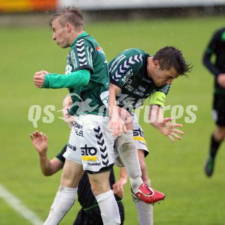 Fussball Regionalliga. Feldkirchen gegen Pasching. Michael Groinig, Mathias Regal (Feldkirchen). Feldkirchen, 24.5.2013.
Foto: Kuess
---
pressefotos, pressefotografie, kuess, qs, qspictures, sport, bild, bilder, bilddatenbank