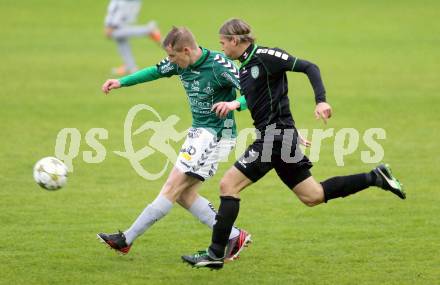 Fussball Regionalliga. Feldkirchen gegen Pasching. Michael Wernig, (Feldkirchen), Thomas Krammer  (Pasching). Feldkirchen, 24.5.2013.
Foto: Kuess
---
pressefotos, pressefotografie, kuess, qs, qspictures, sport, bild, bilder, bilddatenbank