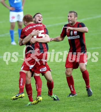 Fussball Regionalliga. VSV gegen LASK Linz. Jubel (LASK). Villach, 25.5.2013.
Foto: Kuess
---
pressefotos, pressefotografie, kuess, qs, qspictures, sport, bild, bilder, bilddatenbank