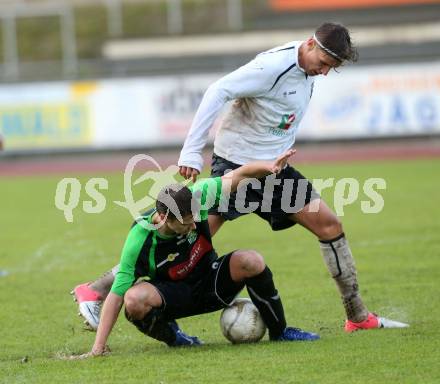 Fussball Kaerntner Liga. WAC Amateure. gegen Lienz. Moritz Guetz, (WAC), Lukas Steiner  (Lienz). Wolfsberg, am 25.5.2013.
Foto: Kuess
---
pressefotos, pressefotografie, kuess, qs, qspictures, sport, bild, bilder, bilddatenbank