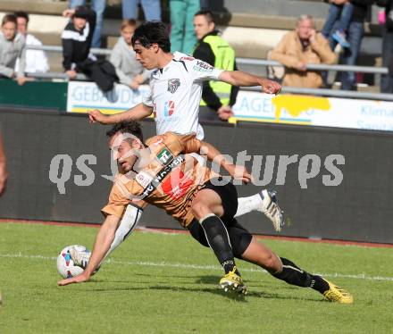 Fussball Bundesliga. RZ Pellets WAC gegen FC Wacker Innsbruck.. David de Paula,  (WAC), Simon Piesinger (Innsbruck). Wolfsberg, 26.5.2013.
Foto: Kuess

---
pressefotos, pressefotografie, kuess, qs, qspictures, sport, bild, bilder, bilddatenbank