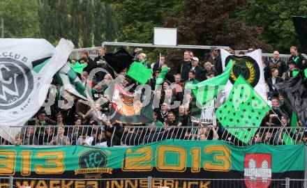 Fussball Bundesliga. RZ Pellets WAC gegen FC Wacker Innsbruck.. Fans  (Innsbruck). Wolfsberg, 26.5.2013.
Foto: Kuess

---
pressefotos, pressefotografie, kuess, qs, qspictures, sport, bild, bilder, bilddatenbank