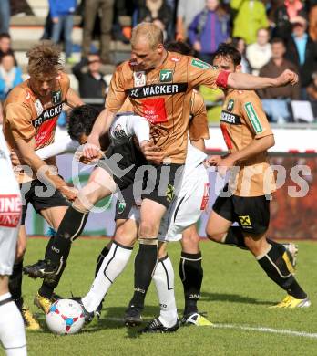 Fussball Bundesliga. RZ Pellets WAC gegen FC Wacker Innsbruck.. Jacobo,  (WAC), Martin Svejnoha (Innsbruck). Wolfsberg, 26.5.2013.
Foto: Kuess

---
pressefotos, pressefotografie, kuess, qs, qspictures, sport, bild, bilder, bilddatenbank