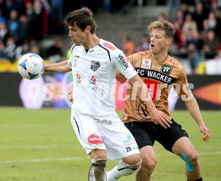 Fussball Bundesliga. RZ Pellets WAC gegen FC Wacker Innsbruck.. Mihret Topcagic, (WAC), Sebastian Siller  (Innsbruck). Wolfsberg, 26.5.2013.
Foto: Kuess

---
pressefotos, pressefotografie, kuess, qs, qspictures, sport, bild, bilder, bilddatenbank