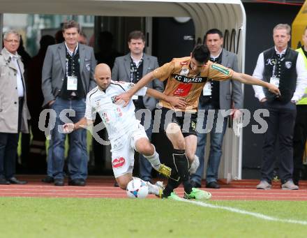 Fussball Bundesliga. RZ Pellets WAC gegen FC Wacker Innsbruck.. Stephan Stueckler,  (WAC), Marco Kofler (Innsbruck). Wolfsberg, 26.5.2013.
Foto: Kuess

---
pressefotos, pressefotografie, kuess, qs, qspictures, sport, bild, bilder, bilddatenbank