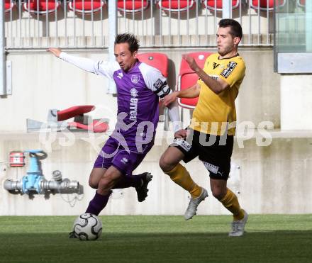 Fussball. Regionalliga. Austria Klagenfurt gegen Voecklamarkt. Matthias Dollinger, (Austria Klagenfurt), Michael Sammer  (Voeklamarkt). Klagenfurt, 25.5.2013.
Foto: Kuess
---
pressefotos, pressefotografie, kuess, qs, qspictures, sport, bild, bilder, bilddatenbank