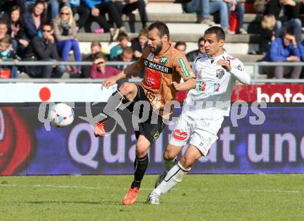 Fussball Bundesliga. RZ Pellets WAC gegen FC Wacker Innsbruck.. Nenad Jovanovic,  (WAC), Roman Wallner (Innsbruck). Wolfsberg, 26.5.2013.
Foto: Kuess

---
pressefotos, pressefotografie, kuess, qs, qspictures, sport, bild, bilder, bilddatenbank