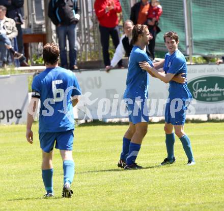 Fussball. Unterliga Ost. ASV gegen Globasnitz. Torjubel  (ASV). Klagenfurt, 26.6.2013.
Foto: Kuess 
---
pressefotos, pressefotografie, kuess, qs, qspictures, sport, bild, bilder, bilddatenbank