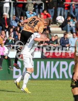 Fussball Bundesliga. RZ Pellets WAC gegen FC Wacker Innsbruck.. Michael Sollbauer,  (WAC), Christopher Wernitznig (Innsbruck). Wolfsberg, 26.5.2013.
Foto: Kuess

---
pressefotos, pressefotografie, kuess, qs, qspictures, sport, bild, bilder, bilddatenbank