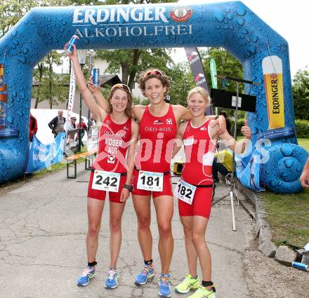 Triathlon. Oesterreichische Staatsmeisterschaft. Moser Theresa, Waldmueller Lydia, Hauser Julia. Poertschach, 26.5.2013.
Foto: Kuess
---
pressefotos, pressefotografie, kuess, qs, qspictures, sport, bild, bilder, bilddatenbank