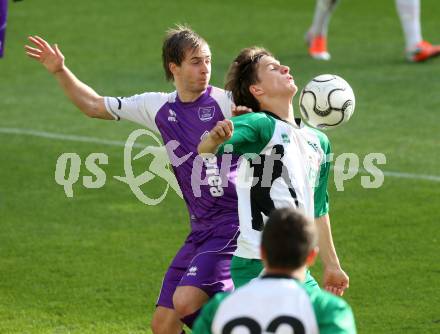 Fussball Regionalliga. SK Austria Klagenfurt gegen DSV Leoben. Christian Schimmel,  (Austria Klagenfurt), Florian Moritz (Leoben). Klagenfurt, 29.5.2013.
Foto: Kuess
---
pressefotos, pressefotografie, kuess, qs, qspictures, sport, bild, bilder, bilddatenbank