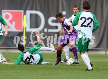 Fussball Regionalliga. SK Austria Klagenfurt gegen DSV Leoben. Vahid Muharemovic, (Austria Klagenfurt), Miroslav Milosevic, Martin Petkov  (Leoben). Klagenfurt, 29.5.2013.
Foto: Kuess
---
pressefotos, pressefotografie, kuess, qs, qspictures, sport, bild, bilder, bilddatenbank