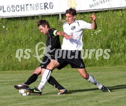 Fussball. Kaerntner Liga. Koettmannsdorf gegen WAC Amateure. Globotschnig Daniel (K) (Koettmannsdorf), Guetz Moritz (WAC). Koettmannsdorf, 29. 5. 2013.
Foto: Kuess
---
pressefotos, pressefotografie, kuess, qs, qspictures, sport, bild, bilder, bilddatenbank