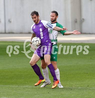 Fussball Regionalliga. SK Austria Klagenfurt gegen DSV Leoben. Rexhe Bytyci,  (Austria Klagenfurt), Gergely Fuefza (Leoben). Klagenfurt, 29.5.2013.
Foto: Kuess
---
pressefotos, pressefotografie, kuess, qs, qspictures, sport, bild, bilder, bilddatenbank