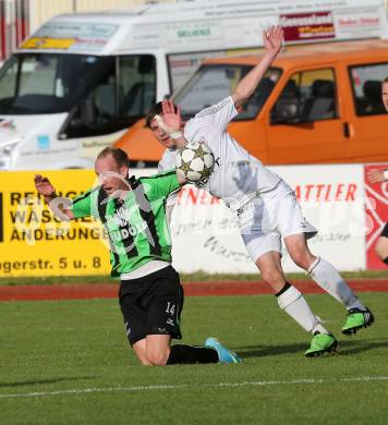 Fussball Kaerntner Liga. Voelkermarkt gegen ATUS Ferlach. Alexander Karner, (Voelkermarkt), Markus Dixer (Ferlach).. Voelkermarkt, 7. 6. 2013-
Foto: Kuess
---
pressefotos, pressefotografie, kuess, qs, qspictures, sport, bild, bilder, bilddatenbank