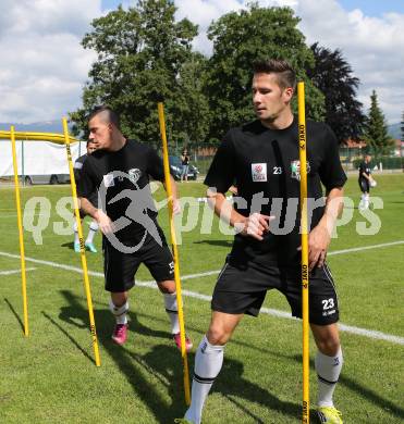 Fussball. Bundesliga. RZ Pellets WAC. Training. Daniel Dunst, Sandro Gotal. Wolfsberg, 12.6.2013.
Foto: Kuess
---
pressefotos, pressefotografie, kuess, qs, qspictures, sport, bild, bilder, bilddatenbank