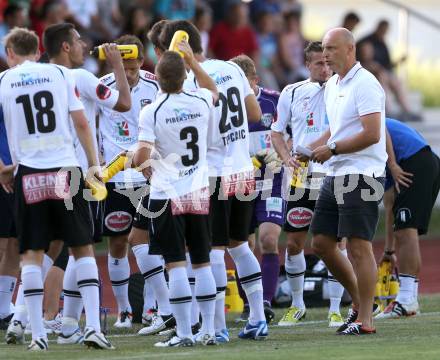 Fussball Bundesliga. Testspiel RZ Pellest WAC gegen NK Celje.Trainer Slobodan Grubor, (WAC). Voelkermarkt, am 21.6.2013.
Foto: Kuess
---
pressefotos, pressefotografie, kuess, qs, qspictures, sport, bild, bilder, bilddatenbank