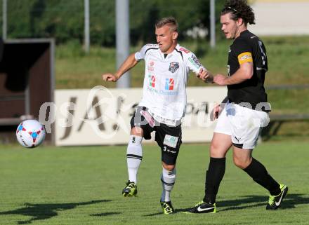 Fussball Bundesliga. Testspiel. Magdalen gegen RZ Pellets WAC. Mario Svete,  (Magdalen), Manuel Kerhe (WAC). Magdalen, 22.6.2013.
Foto: Kuess 
---
pressefotos, pressefotografie, kuess, qs, qspictures, sport, bild, bilder, bilddatenbank