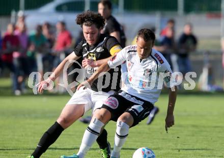 Fussball Bundesliga. Testspiel. Magdalen gegen RZ Pellets WAC.  Mario Svete, (Magdalen),Michael Liendl  (WAC). Magdalen, 22.6.2013.
Foto: Kuess 
---
pressefotos, pressefotografie, kuess, qs, qspictures, sport, bild, bilder, bilddatenbank