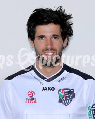 Fussball Bundesliga. RZ Pellets WAC.  Mannschaftsfototermin.  Portrait.  Jacobo Maria Ynclan Pajares. Wolfsberg, 1.7.2013.
Foto: Kuess 
---
pressefotos, pressefotografie, kuess, qs, qspictures, sport, bild, bilder, bilddatenbank