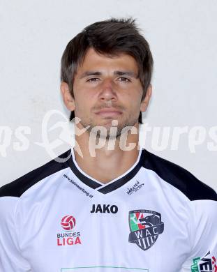 Fussball Bundesliga. RZ Pellets WAC.  Mannschaftsfototermin.  Portrait.   Mihret Topcagic. Wolfsberg, 1.7.2013.
Foto: Kuess 
---
pressefotos, pressefotografie, kuess, qs, qspictures, sport, bild, bilder, bilddatenbank