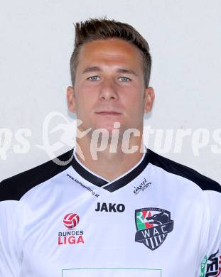 Fussball Bundesliga. RZ Pellets WAC.  Mannschaftsfototermin.  Portrait.  Daniel Dunst. Wolfsberg, 1.7.2013.
Foto: Kuess 
---
pressefotos, pressefotografie, kuess, qs, qspictures, sport, bild, bilder, bilddatenbank