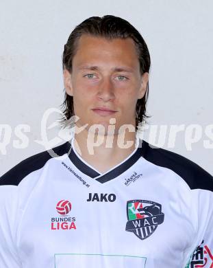 Fussball Bundesliga. RZ Pellets WAC.  Mannschaftsfototermin.  Portrait.  Dario Baldauf. Wolfsberg, 1.7.2013.
Foto: Kuess 
---
pressefotos, pressefotografie, kuess, qs, qspictures, sport, bild, bilder, bilddatenbank