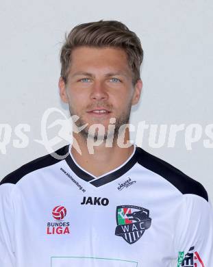 Fussball Bundesliga. RZ Pellets WAC.  Mannschaftsfototermin.  Portrait.   Boris Huettenbrenner. Wolfsberg, 1.7.2013.
Foto: Kuess 
---
pressefotos, pressefotografie, kuess, qs, qspictures, sport, bild, bilder, bilddatenbank