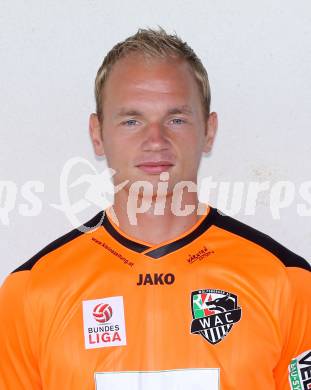 Fussball Bundesliga. RZ Pellets WAC.  Mannschaftsfototermin.  Portrait.  Alexander Kofler. Wolfsberg, 1.7.2013.
Foto: Kuess 
---
pressefotos, pressefotografie, kuess, qs, qspictures, sport, bild, bilder, bilddatenbank