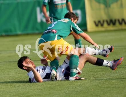 Fussball OEFB Cup. SAK gegen Voecklamarkt. Helmut Koenig,  (SAK),  Marcel Rohrstorfer (Voecklamarkt). Welzenegg, am 12.7.2013.
Foto: Kuess
---
pressefotos, pressefotografie, kuess, qs, qspictures, sport, bild, bilder, bilddatenbank