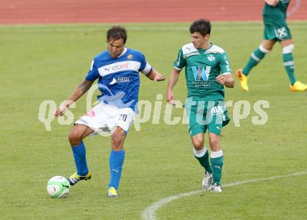 Fussball OEFB Cup. VSV gegen Wattens. Michael Kirisits (VSV). Villlach, 13.7.2013.
Foto: Kuess 
---
pressefotos, pressefotografie, kuess, qs, qspictures, sport, bild, bilder, bilddatenbank