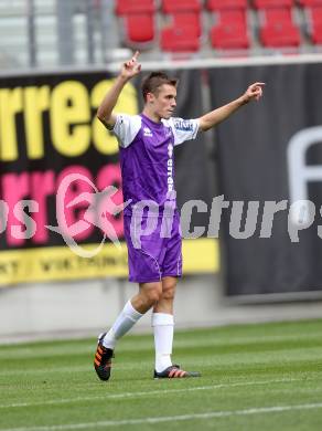 Fussball. OEFB Cup. Austria Klagenfurt gegen Wiener Viktoria. Torjubel Patrik Eler (Klagenfurt). (Klagenfurt). Klagenfurt, 13.7.2013.
Foto: Kuess
---
pressefotos, pressefotografie, kuess, qs, qspictures, sport, bild, bilder, bilddatenbank