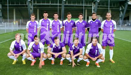 Fussball Regionalliga. Neuzugaenge SK Austria Klagenfurt. Patrik Eler, Sasa Lalovic, Raul Garcia Lozano, Patrick Stornig, Andreas Tiffner, Florian Heindl, Christian Prawda, David Poljanec, Noel Alonso Perez, Ingo Mailaender, Kevin Winkler, Sandro Zakany. Klagenfurt, am 15.7.2013.
Foto: Kuess
---
pressefotos, pressefotografie, kuess, qs, qspictures, sport, bild, bilder, bilddatenbank