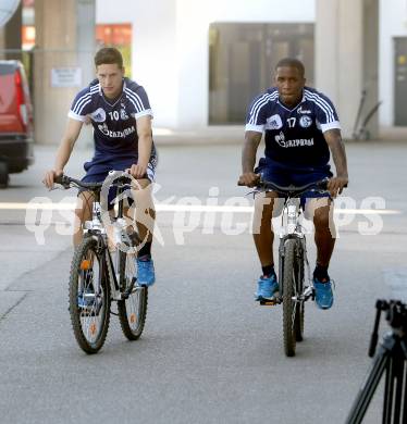 Fussball. FC Schalke 04. Trainingslager.  Julian Draxler, Jefferson Farfan. Klagenfurt, 20.7.2013.
Foto: Kuess
---
pressefotos, pressefotografie, kuess, qs, qspictures, sport, bild, bilder, bilddatenbank