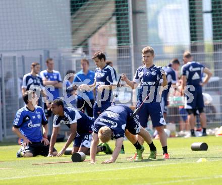 Fussball. FC Schalke 04. Trainingslager.  Max Meyer, Lars Unnerstall. Klagenfurt, 20.7.2013.
Foto: Kuess
---
pressefotos, pressefotografie, kuess, qs, qspictures, sport, bild, bilder, bilddatenbank