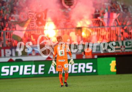 Fussball Bundesliga. RZ Pellets WAC gegen SK Rapid Wien. Christian Dobnik, Fans (WAC). Wolfsberg, 20.7.2013.
Foto: Kuess

---
pressefotos, pressefotografie, kuess, qs, qspictures, sport, bild, bilder, bilddatenbank