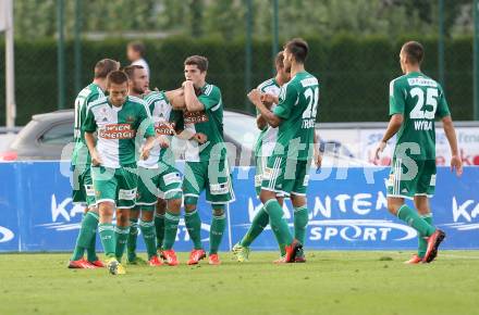 Fussball Bundesliga. RZ Pellets WAC gegen SK Rapid Wien. Torjubel Rapid. Wolfsberg, 20.7.2013.
Foto: Kuess

---
pressefotos, pressefotografie, kuess, qs, qspictures, sport, bild, bilder, bilddatenbank