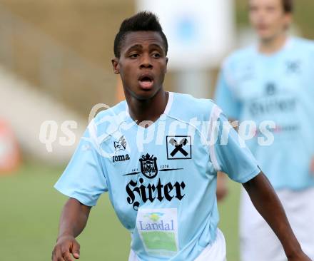 Fussball Kaerntner Liga. St. Veit gegen Gmuend. Nosa Iyobosa Edokpolor (St. Veit). St. Veit, am 26.7.2013.
Foto: Kuess
---
pressefotos, pressefotografie, kuess, qs, qspictures, sport, bild, bilder, bilddatenbank