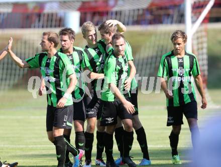 Fussball. Kaerntner Liga. ATUS Ferlach gegen Voelkermarkt.
torjubel  (Voelkermarkt). Ferlach, 27.7.2013.
Foto: Kuess
---
pressefotos, pressefotografie, kuess, qs, qspictures, sport, bild, bilder, bilddatenbank