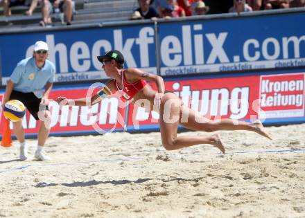 Beachvolleyball. Beach Volleyball Grand Slam 2013.  Doris SCHWAIGER. Klagenfurt, 30.7.2013.
Foto: Kuess
---
pressefotos, pressefotografie, kuess, qs, qspictures, sport, bild, bilder, bilddatenbank