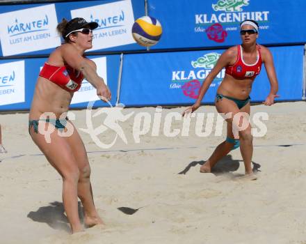 Beachvolleyball. Beach Volleyball Grand Slam 2013. Lena Maria PLESIUTSCHNIG, Magdalena JIRAK (AUT). Klagenfurt, 31.7.2013.
Foto: Kuess
---
pressefotos, pressefotografie, kuess, qs, qspictures, sport, bild, bilder, bilddatenbank