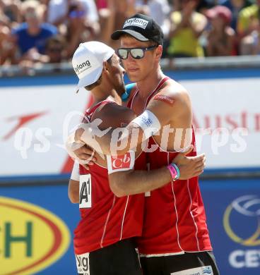 Beachvolleyball. Beach Volleyball Grand Slam 2013. Thomas KUNERT, Lorenz PETUTSCHNIG. Klagenfurt, 31.7.2013.
Foto: Kuess
---
pressefotos, pressefotografie, kuess, qs, qspictures, sport, bild, bilder, bilddatenbank