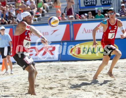 Beachvolleyball. Beach Volleyball Grand Slam 2013. Thomas KUNERT, Lorenz PETUTSCHNIG. Klagenfurt, 31.7.2013.
Foto: Kuess
---
pressefotos, pressefotografie, kuess, qs, qspictures, sport, bild, bilder, bilddatenbank