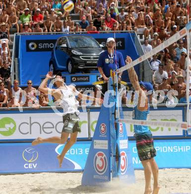 Beachvolleyball. Beach Volleyball Grand Slam 2013.  Alexander Xandi Huber. Klagenfurt, 31.7.2013.
Foto: Kuess
---
pressefotos, pressefotografie, kuess, qs, qspictures, sport, bild, bilder, bilddatenbank