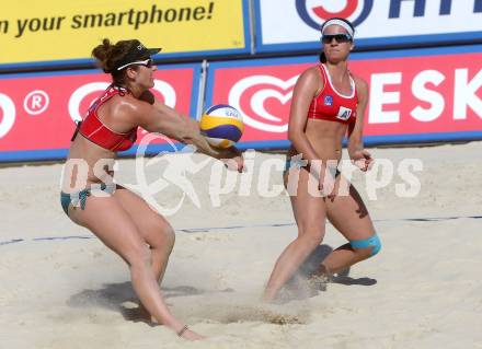 Beachvolleyball. Beach Volleyball Grand Slam 2013. Lena Maria PLESIUTSCHNIG, Magdalena JIRAK (AUT). Klagenfurt, 31.7.2013.
Foto: Kuess
---
pressefotos, pressefotografie, kuess, qs, qspictures, sport, bild, bilder, bilddatenbank