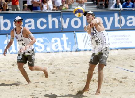 Beachvolleyball. Beach Volleyball Grand Slam 2013. Robin Seidl, Alexander Xandi Huber. Klagenfurt, 31.7.2013.
Foto: Kuess
---
pressefotos, pressefotografie, kuess, qs, qspictures, sport, bild, bilder, bilddatenbank