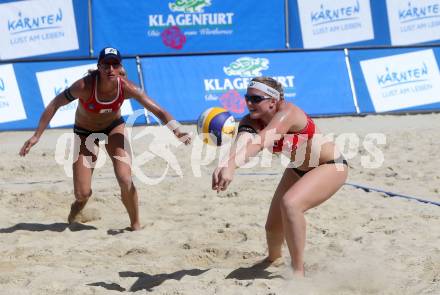 Beachvolleyball. Beach Volleyball Grand Slam 2013. Barbara Hansel, Katharina Schuetzenhoefer. Klagenfurt, 31.7.2013.
Foto: Kuess
---
pressefotos, pressefotografie, kuess, qs, qspictures, sport, bild, bilder, bilddatenbank