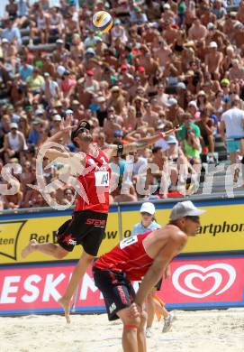 Beachvolleyball. Beach Volleyball Grand Slam 2013. Clemens Doppler, Alexander Horst,. Klagenfurt, 31.7.2013.
Foto: Kuess
---
pressefotos, pressefotografie, kuess, qs, qspictures, sport, bild, bilder, bilddatenbank